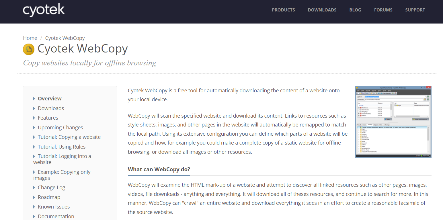 Cyotek Webcopy
